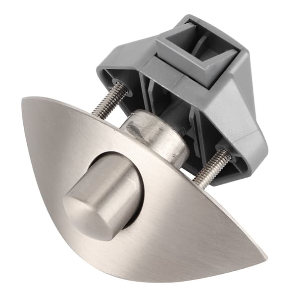 Låsknapp för Skåp Dörr Trycklåsning för Marinbåt Husbil 12‑25mm Träskåpdörr Borstad Silver
