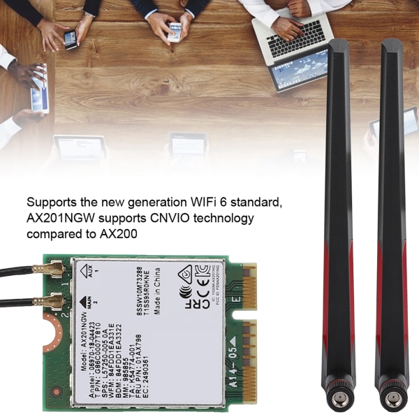 Langaton verkkokortti AX201NGW ja AC88u Dual Band WIFI antenni ipex4 liitäntäkaapeli