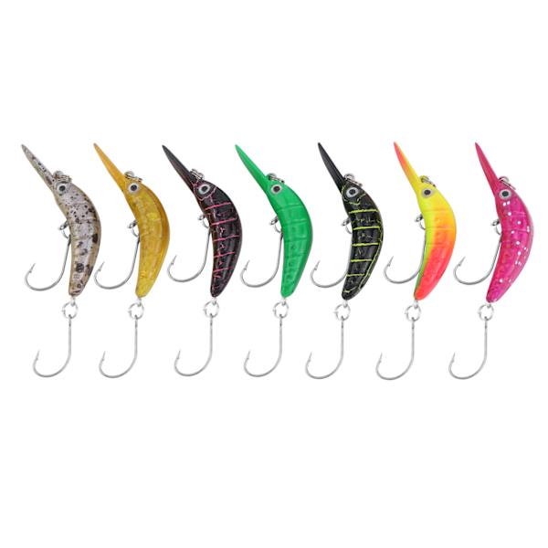Fiskedrag Flytande Crankbaits Hårda Beten Konstgjorda Mini Minnow Gädda Abborre Öring Bete