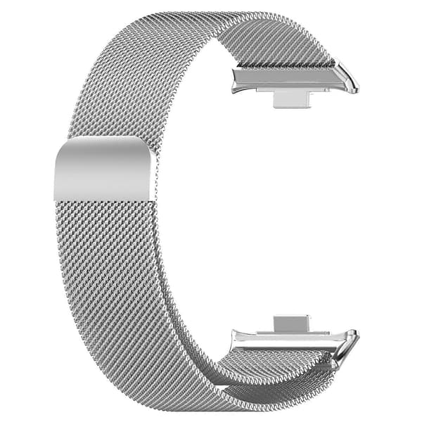 Milan magnetisk stålnetrem kompatibel med Xiaomi Smart Band 9 Pro / 8 Pro Silver