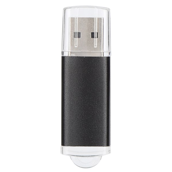 USB-muistitikku, läpinäkyvä kansi, musta, kannettava tallennusmuisti PC-tabletille, 1 Gt