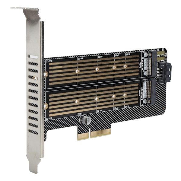 Riser Card SSD til PCIE SATA DualDisk Transfer Udvidelseskort til Windows OS X LINUX
