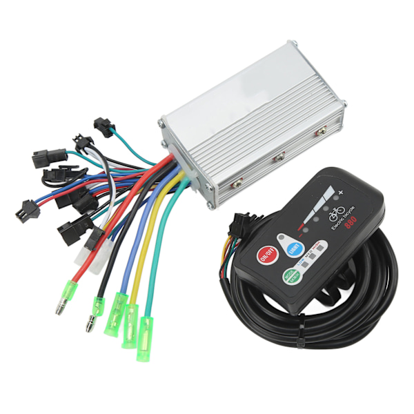 36V motorborstlös styrenhet 250W 350W med 880 LED-displaymätare Motorkontrollsats för elektromobil