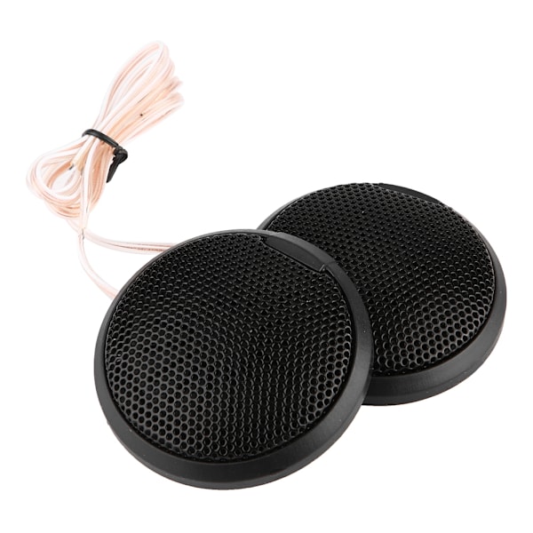 Svart 20W Mini Bilhögtalare Audio Rund Klistra Fast Högtalare Bilhögtalare med Lim