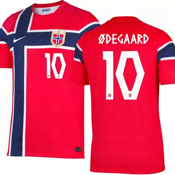 Norge 2026 VM Hemmatröja Odegaard 10 Tröja för barn och vuxna 110