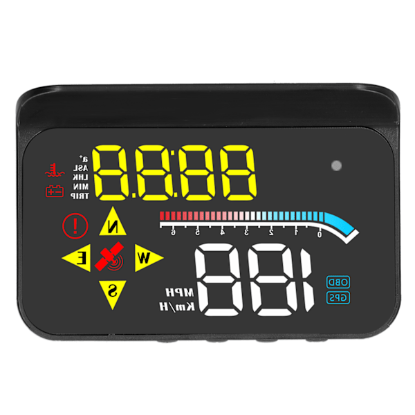 Auto OBD2 GPS-system HUD Head-up Display Digital Bilhastighetsprojektor Universal