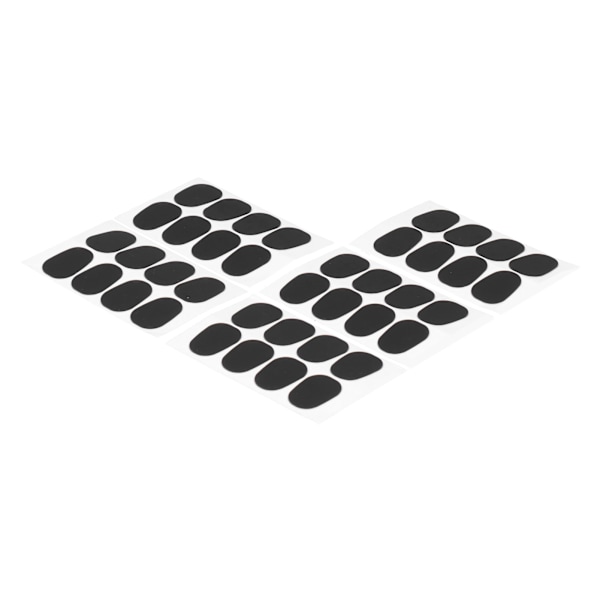 40 stk. Munnstykke Puter Lapper Pads Tilbehør for Alt-/Tenorsaksofon Klarinett Svart 0,5 mm