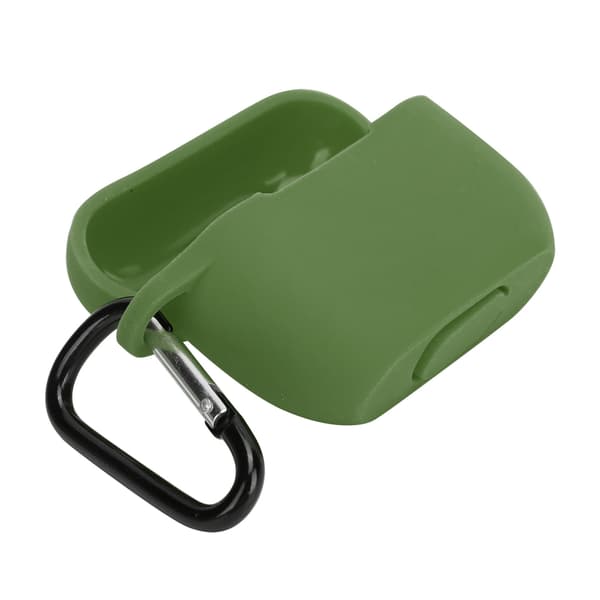 Silikonfodral Skyddskåpa för IOS Earbuds Pro/III Bluetooth Headset Laddningsfodral Grön