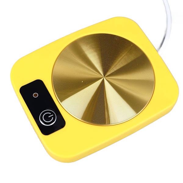 Kaffevwarmer Smart Konstant Temperatur USB Drevet Bærbar Kopvarmer til Kontor Rejse Hjem Gul