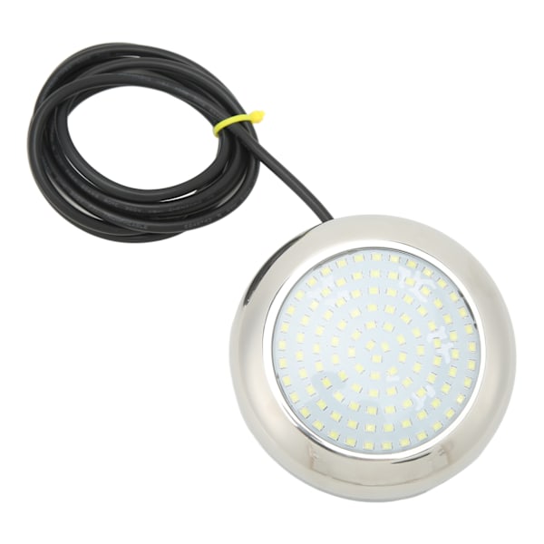 4 tommer 108LED undervandslys 12V IP68 vandtæt 135° lysvinkel undervandsbådslampe til marine hvid