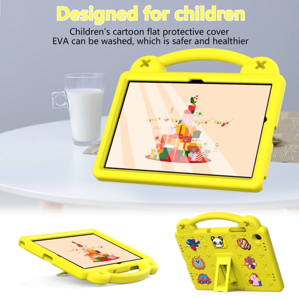 Samsung Galaxy Tab A9+ / A11+ Shockproof EVA Case with Kickstand for Kids Gul