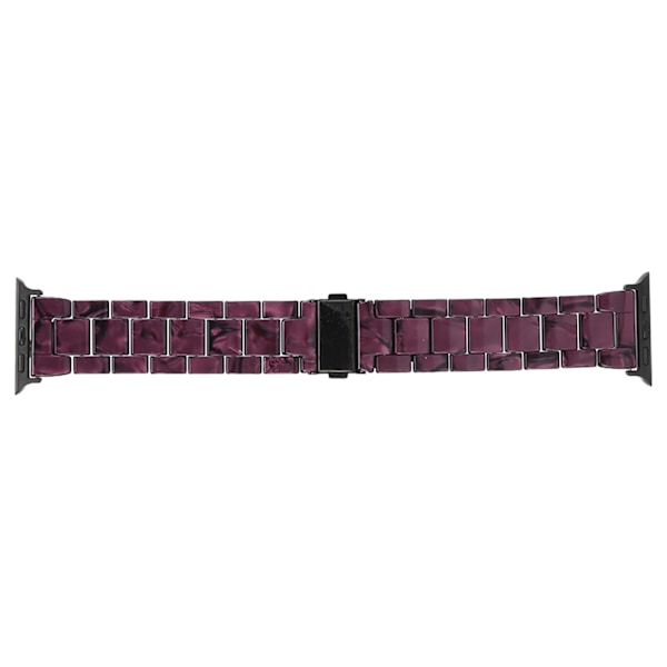 Ersättningsarmband för IOS Watch Lila Mönster Unikt Trendigt Klockarmband i Resin för 38mm/40mm