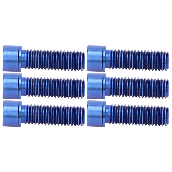 6 pcs M8x25mm Stem Screw Handlebar Bolt Titanium Alloy Bicycle Spare Part Accessory Blue