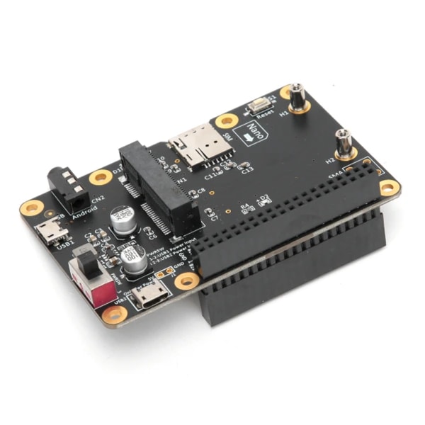 3G/4G LTE -pohjahattu Raspberry Pi 4/3/2/B+ -moduulille, datakortti USB:n kautta SIM-kortilla