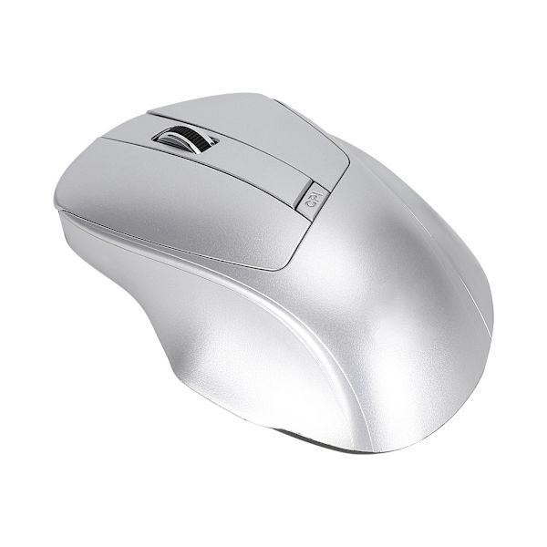 W12 USB 2.4G Trådløs Stille Datamus Ergonomisk Design Sølv