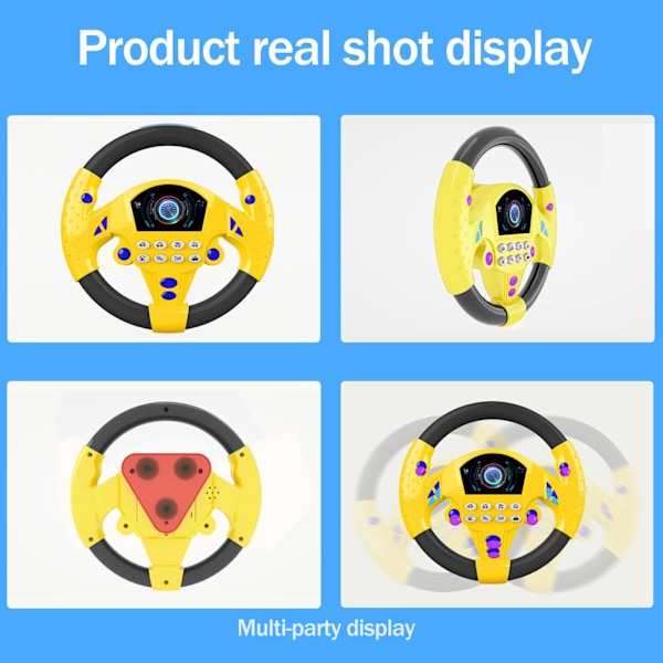 Simuloitu ajoautolelu ohjauspyörä Children Baby Interactive