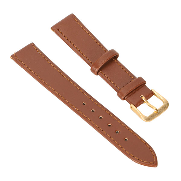 Unisex Universal Klockarmband med Spänne PU Läder Ersättningsarmband Brun18mm / 0.71in