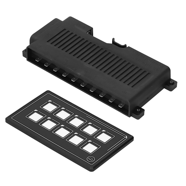 10-napainen kalvokytkimen ohjauspaneeli Bluetooth-sovelluksen ohjauksella, taustavalaistuksella, LED-kosketusnäytöllä, sisäänrakennetulla PPTC:llä asuntoautoille ja veneille