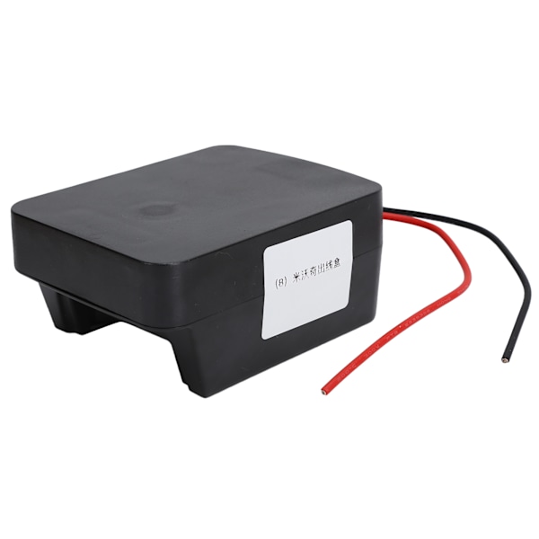 Lithium Batteri Adapter Strømstik Montering med Ledninger til Milwaukee M18 18V Sort