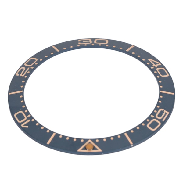 Keramisk Klockring Bezel 38mm Klockring Insats Ersättningsdelar Tillbehör för Urmakare Mörkblå Sandblästrad