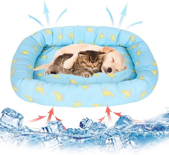 Kølemåtte - Kølemåtte til hunde - Hundehus - Kølende hundesengsmåtte - Blå - 45 x 40 cm