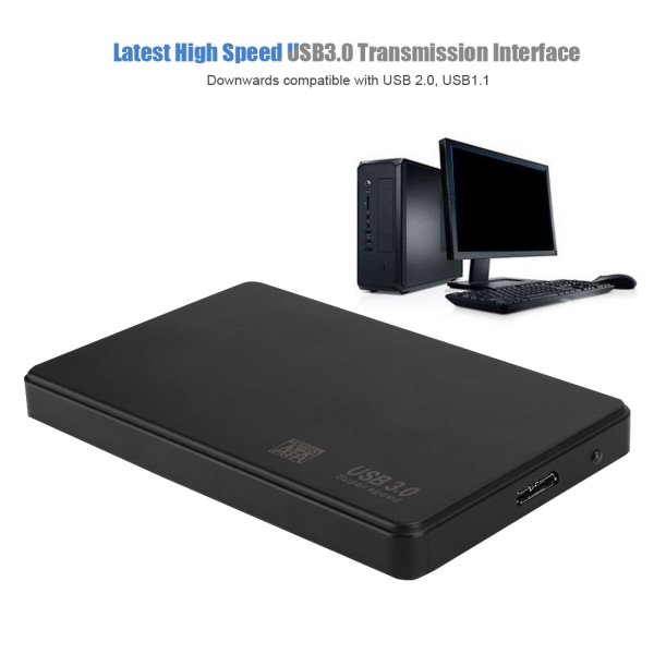 2.5 tuuman SATA USB 3.0 kannettava kiintolevy ulkoinen kotelo HDD SSD -kotelo