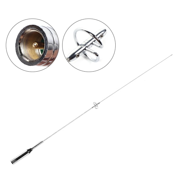 NL-770RL UHF Hann-hode Bil Mobil Dual Band Antenne for Walkie-Talkie Toveisradio