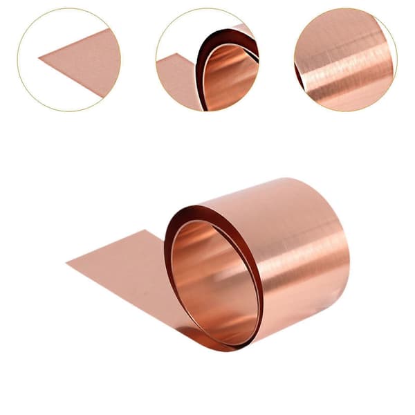Kobberplade Rent Kobber 1 Meter Multifunktionel Solid Professionel Metalfolie[ALM] 0.2mm