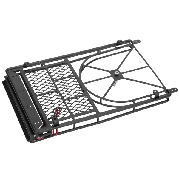 RC Crawler Bil Metall Takstativ Bagasjebærer med 10LED Lysstripe for HSP/Traxxas