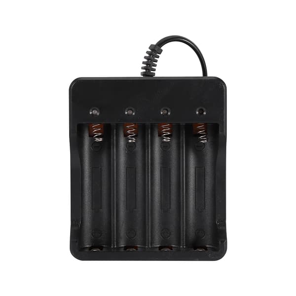 4 Spors Batterilader For 18650 Litium Oppladbart Batteri EU Plugg