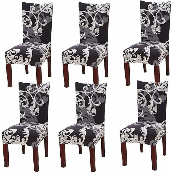 Universal Stretch Slipcovers för European King Dining Chair Set om 6