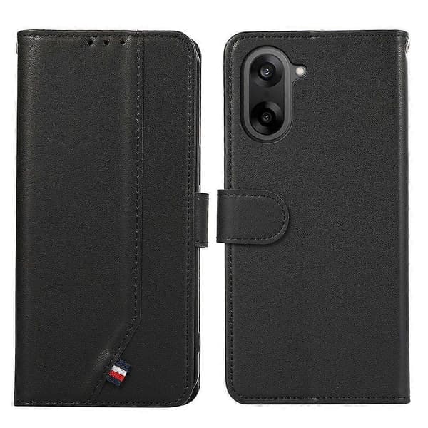 Kompatibel med OnePlus Nord CE5 5G-etui i læder med foldbart låg