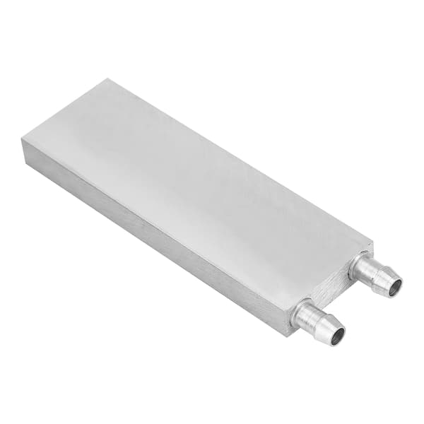 Aluminium CPU Radiator Vandkølingsblok Flydende Vandkøler Køleplade 40*120*12mm
