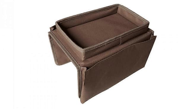(Brun) Sofaarmlene Oppbevaringsveske, Sofafjernkontrollholder Sofa Oxford