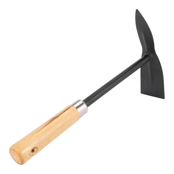 Hagehakke med treskaft og metallblad - svart