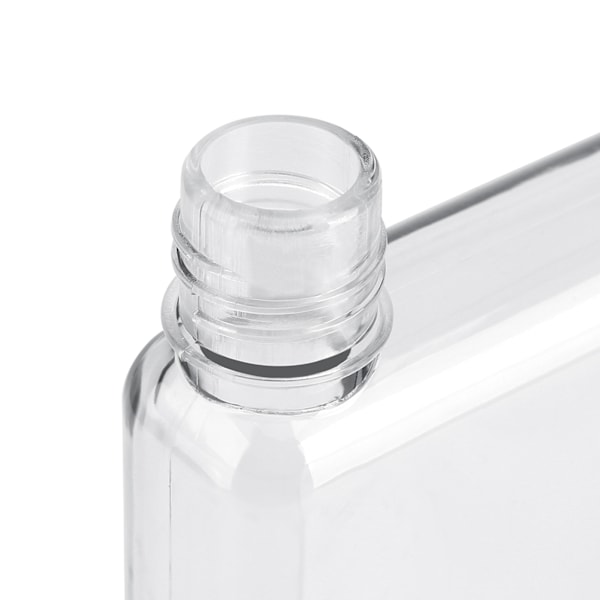 750 ml Läcksäker Platt Slank Vattenflaska Plast Transparent Bärbar Juice Koppar Färglös
