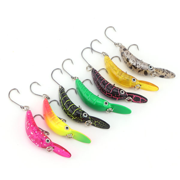 Fiskedrag Flytande Crankbaits Hårda Beten Konstgjorda Mini Minnow Gädda Abborre Öring Bete