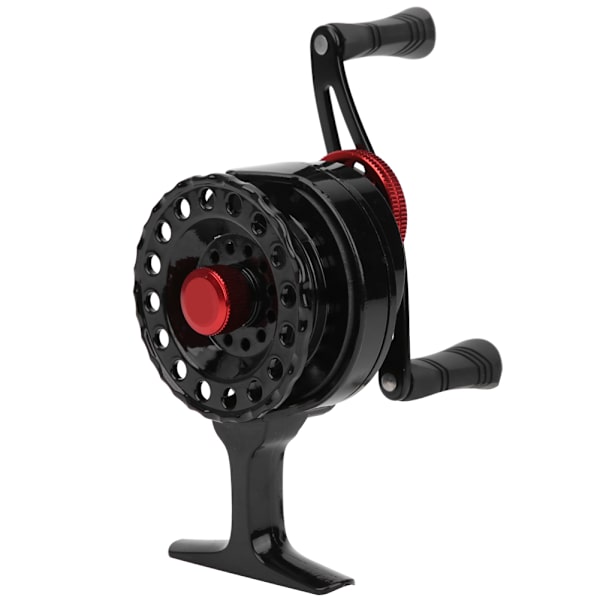 Bærbar Nylon Raft Pole Hjul Reel Forhjul Rock Fiskeline Hjul Tilbehør Sort venstre hånd