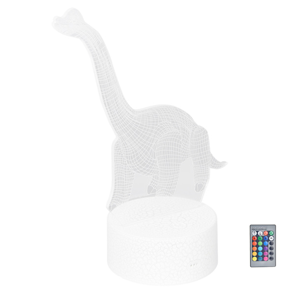 Dinosaur Natlampe RGB 16 Farver 4 Tilstande Dæmpbar Lampe Understøtter Fjernbetjening Touch Kontrol Boligindretning