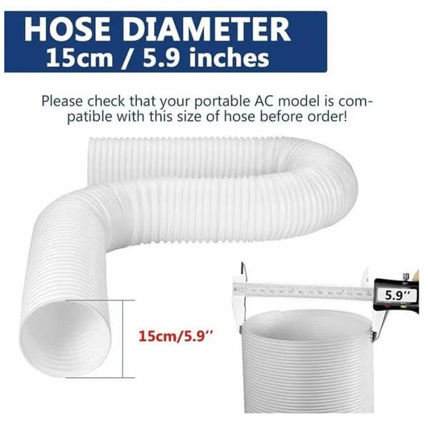 Air Conditioning Hose, White PVC