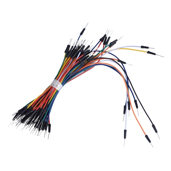 65 stk. Breadboard Protoboard Jumperledninger Loddefri Fleksibel Hann til Hann Kabelsett