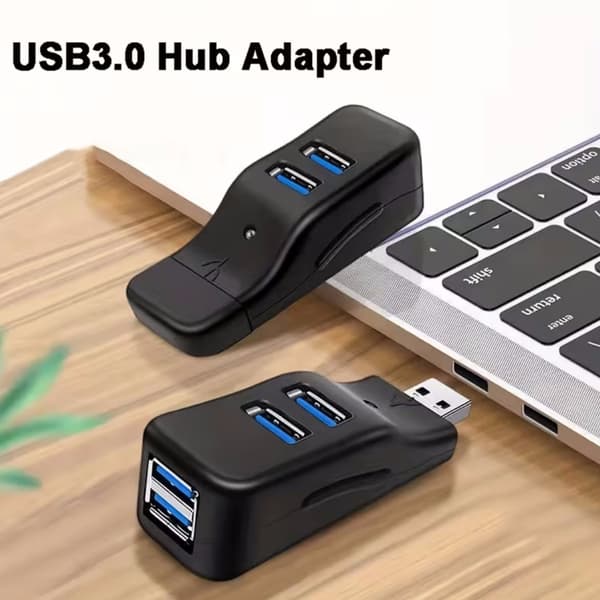 USB 3.0-hub, USB-hubadapter, 4 porte til USB 3.0, mini USB A-portudvider