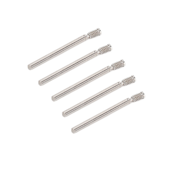 5 st Klockarmbands Skruvstift Professionell Klockarmbands Skruvrör Reparationsverktyg Tillbehör för Urmakare 0.66 X 0.05in M0.06in