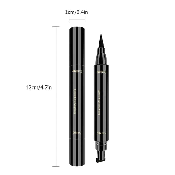 Winged Eyeliner Stamp Double-Sided Waterproof Smudge-Proof Long-Lasting Vamp Style Wing Cat Eye Pen