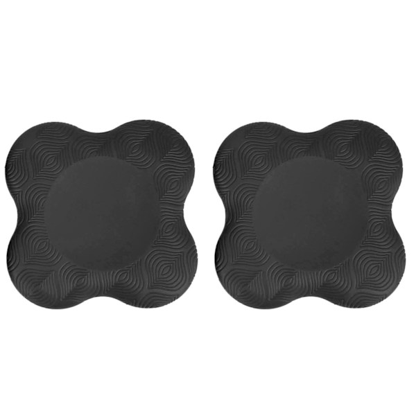 2 stk Yoga Kneeputer Støtteputer Matte Håndledd Albue Beskyttende Pute for Trening Øvelse Svart