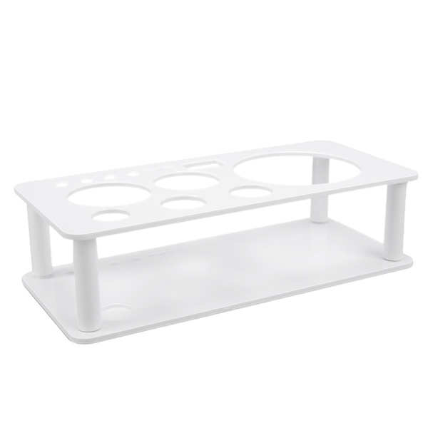 Bartender Kit Stand Aftagelig Pladsbesparende Lugtfri Multipurpose Plast Bartender Værktøjsholder til Bar Hjem Hvid Lille