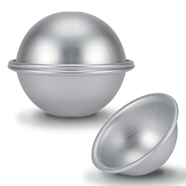 10 cm halvcirkelformad aluminiumform för chiffongkaka, bikini-kaka, dessertpuddingbakning
