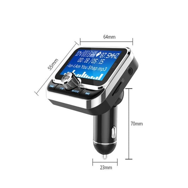 FM-lähetin autoon, Bluetooth 4.1 langaton autolaturi QC3.0 & 5V /