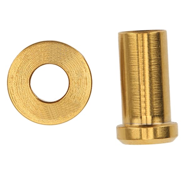 Bremsesko Mutter Rustfri Titanlegering C-klemme Fast Mutter med Skive til Landevejscykler 15 mm Guld