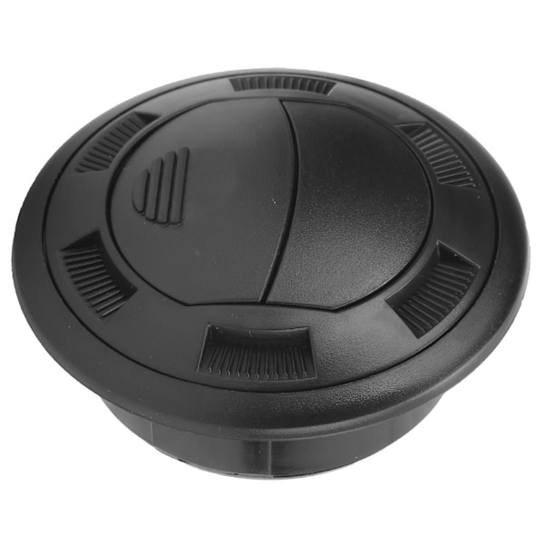 100/75mm Airconditioningsud med Gitter Sort Rund til Busser, Campingvogne og Elbiler